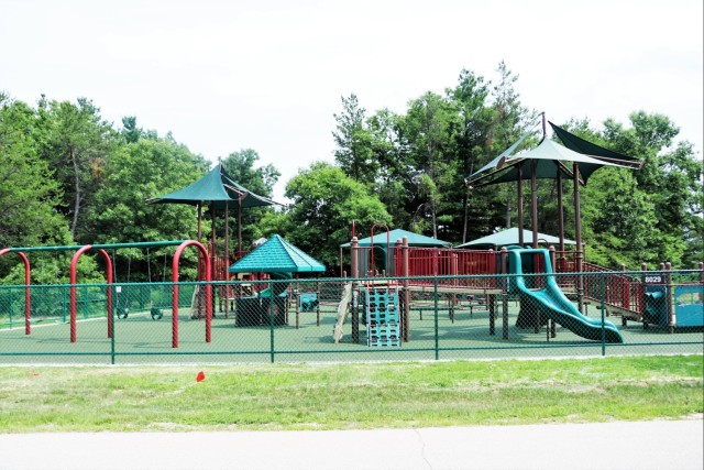 Floor replacement completed at Fort McCoy&#39;s Pine View Campground playground
