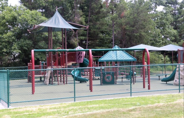 Floor replacement completed at Fort McCoy&#39;s Pine View Campground playground