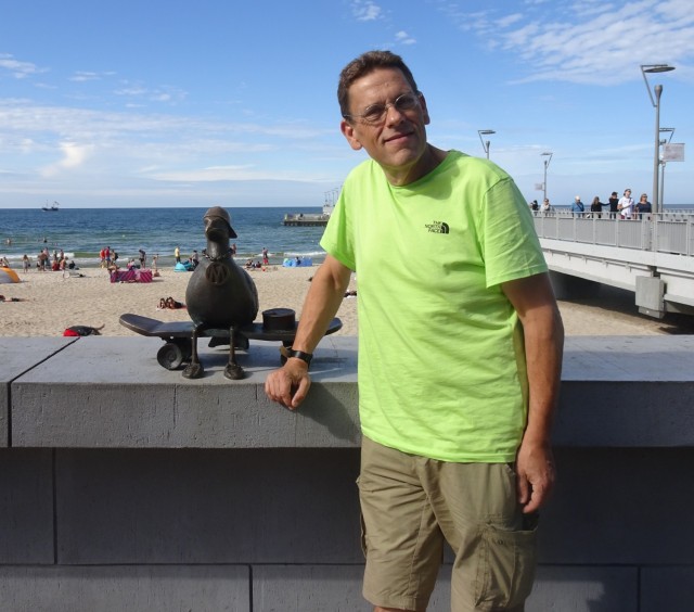 Sigurd Mack, a fire protection specialist with IMCOM-Europe, said he enjoys learning about other cultures and their fire services as part of his job. Pictured in Poland, where he took a language class in 2022, Mack said he didn't retain much...