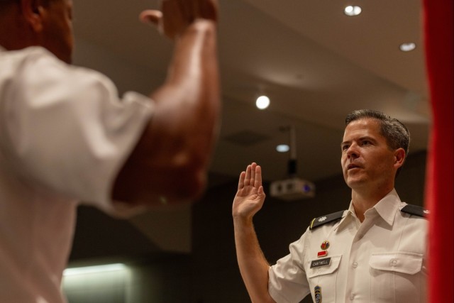 Brig. Gen. Daryl O. Hood and Lt. Col. Nathan C. Cantwell