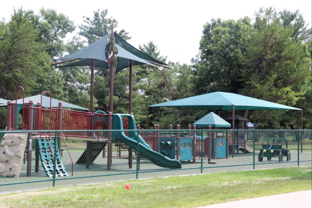 Floor replacement completed at Fort McCoy&#39;s Pine View Campground playground