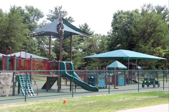 Floor replacement completed at Fort McCoy&#39;s Pine View Campground playground