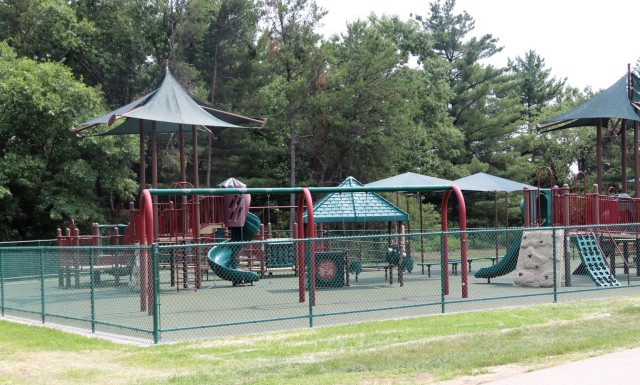 Floor replacement completed at Fort McCoy&#39;s Pine View Campground playground