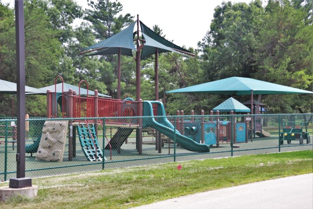 Floor replacement completed at Fort McCoy&#39;s Pine View Campground playground