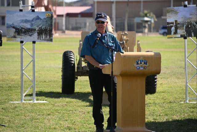 U.S. Army Yuma Proving Ground (YPG) Protocol Officer Jim Stickney welcomes visitors to the post&#39;s 80th anniversary celebration on May 3, 2023. At the forefront of Army transformation efforts, YPG has hosted more high-level visitors in the past...