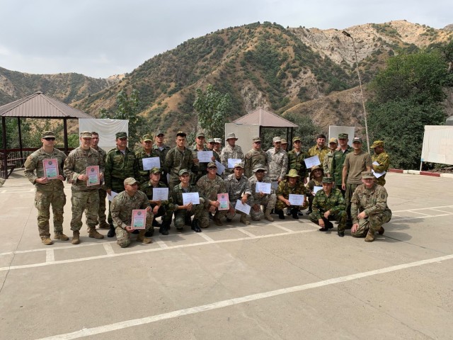 Five Virginia National Guard Soldiers conducted a mountain warfare exchange with soldiers from the Republic of Tajikistan July 24-29, 2023, in Romit, Tajikistan. Virginia and Tajikistan have been partners via the Department of Defense National Guard Bureau State Partnership Program since 2003.