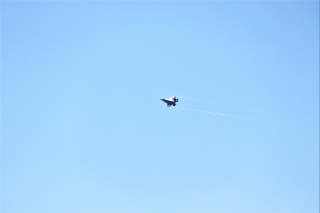 Wisconsin’s Air National Guard, Army National Guard combine in practice show at airport at Fort McCoy
