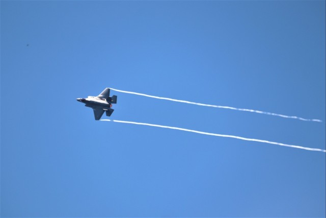 Wisconsin’s Air National Guard, Army National Guard combine in practice show at airport at Fort McCoy