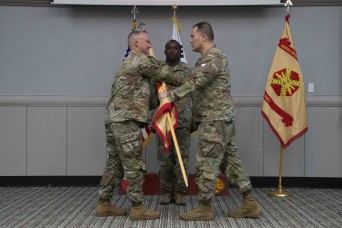 U.S. Army Garrison Yongsan-Casey welcomed Command Sgt. Maj. William J. Fritzinger during an assumption of responsibility ceremony at Camp Casey’s Warrio...