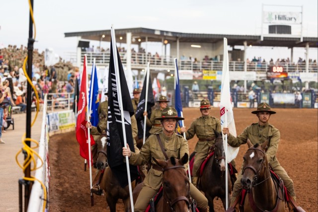 Swearing-in of future service members takes center stage at Lawton Rangers Rodeo