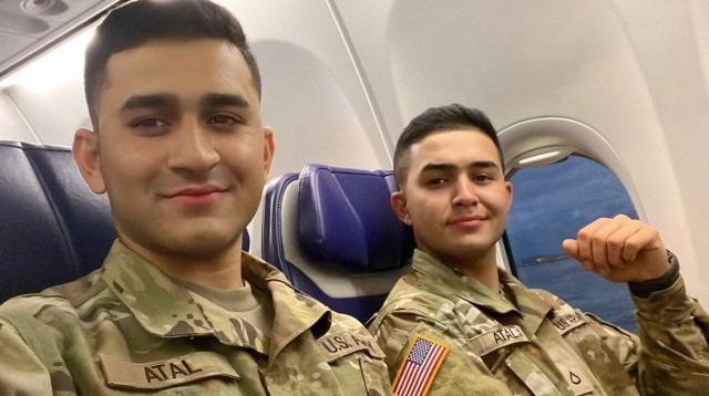 Spc. Noor M. Atal and Pfc. Muzamil Atal serve together in the U.S. Army’s 22nd Chemical Battalion on Fort Bliss, Texas.  The Atal brothers joined the U.S. Army from Tampa, Florida, as a part of the Battle Buddy program and attended Basic Training and Advanced Individual Training (AIT) together. 