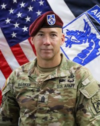 Command Sgt. Maj. Bryan D. Barker, XVIII Airborne Corps