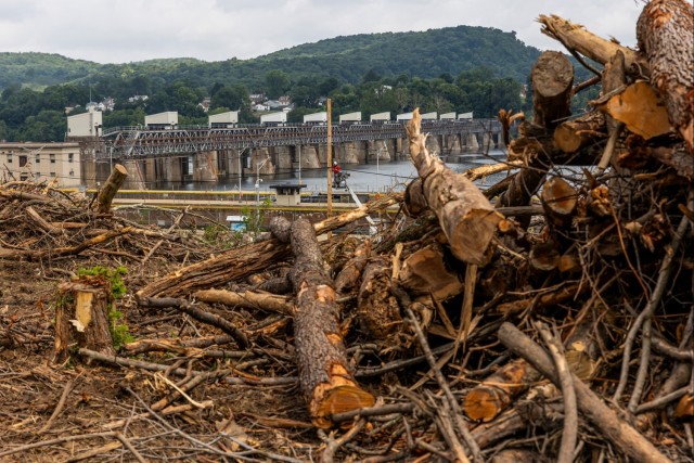 When trees fly: Pittsburgh District delivers new fish habitats on Ohio River
