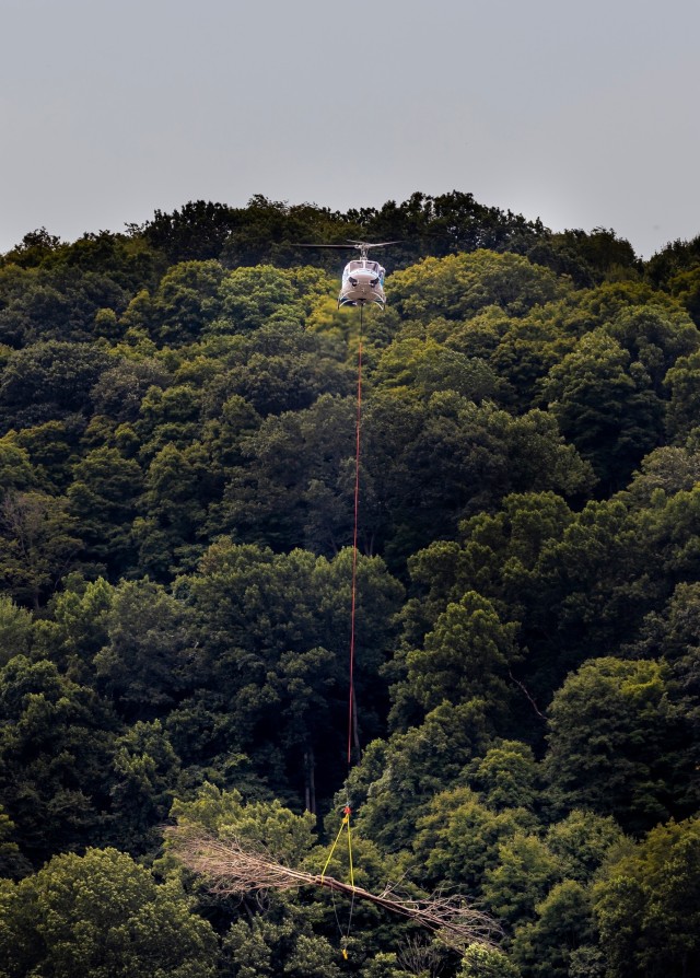 When trees fly: Pittsburgh District delivers new fish habitats on Ohio River