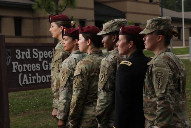 In celebration of Women Veterans Day, June 12, 2020, 3rd Special Forces Group (Airborne) paid tribute to female Soldiers, past and present who have supported the group&#39;s mission. 