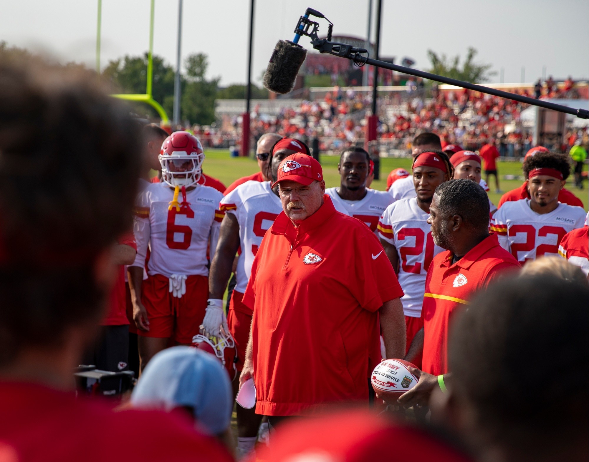 Big Red One visits Kansas City Chiefs training camp