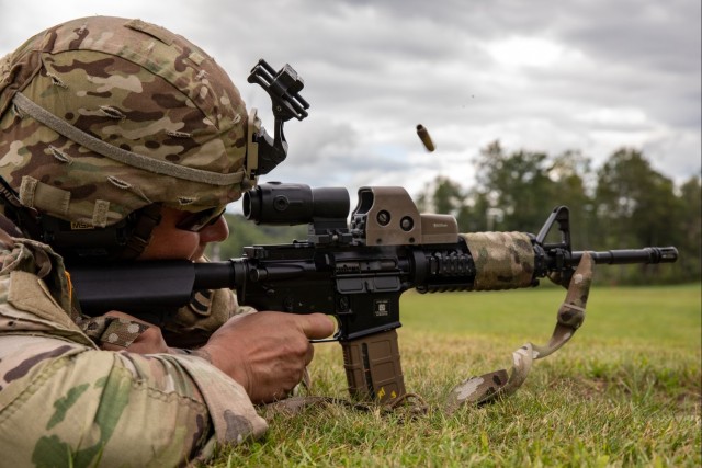 New York National Guard Soldiers compete in regional marksmanship match.