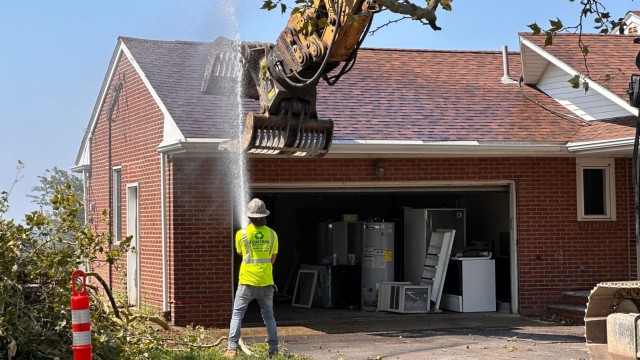 Fort Hamilton begins housing improvement project with demolition of old senior leader homes