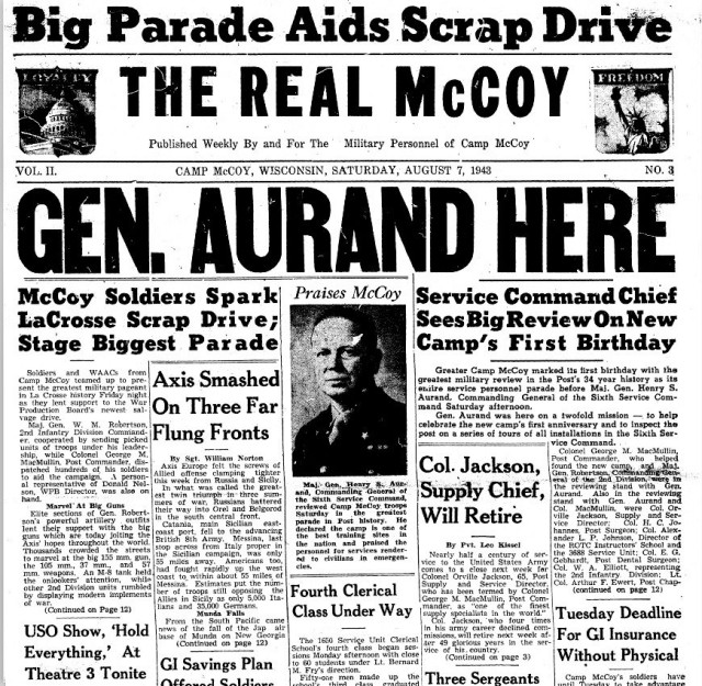 This Month in Fort McCoy History — August