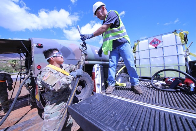 25th Infantry Division fuels USACE power mission on Maui