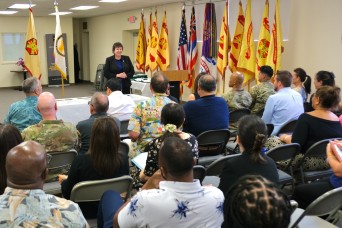FORT SHAFTER, HAWAII – In a ceremony hosted by Lt. Gen. Omar Jones, the Commanding General of U.S. Army Installation Management Command from Fort Shafte...