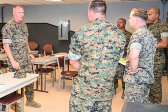 Marine Corps’ 2nd MLG command group visits Fort Leonard Wood to observe training 