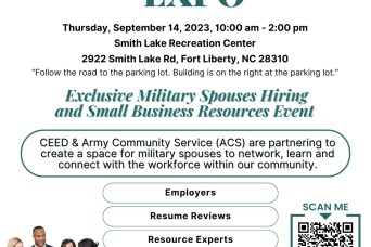 FORT LIBERTY, N.C. - The Army Community Service Employment Readiness Program and the Women’s Business Center of Fayetteville, a program with the Center...