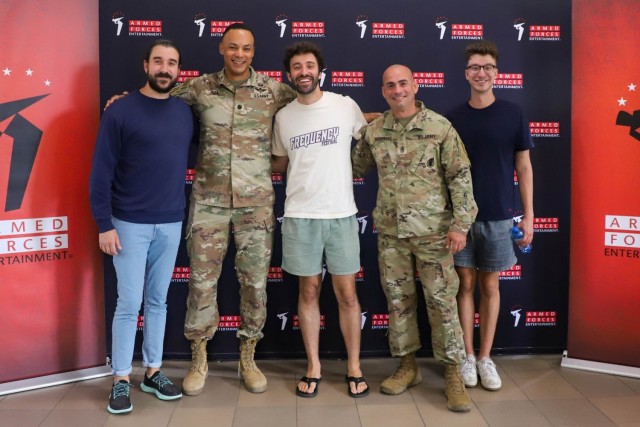 Music Group AJR Performs for Soldiers at Powidz