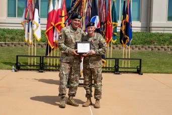 FORT LIBERTY, N.C. - U.S. Army Forces Command welcomed a new command sergeant major and saluted its retiring command sergeant major during a Sept. 8 cha...