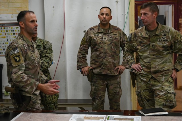 General Visits Al Asad Air Base: Incoming CJTF-OIR Commanding General Vowell Visits AAAB