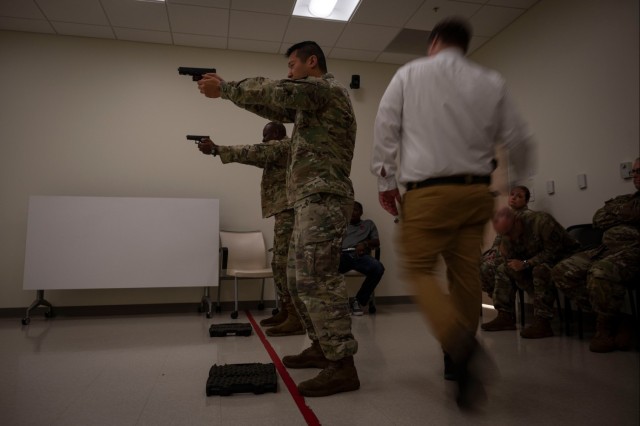 Soldier Scientists on-target during pistol range day