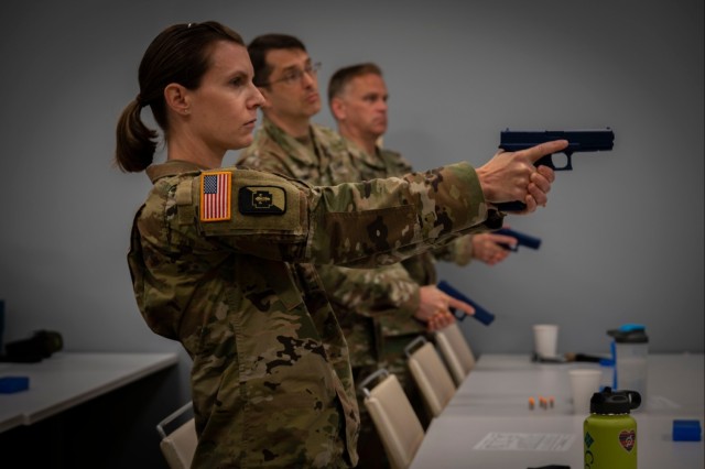 Soldier Scientists on-target during pistol range day