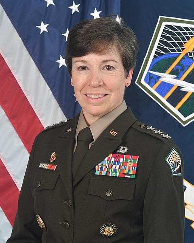 Lt. Gen. Maria Barrett, commanding general of U.S. Army Cyber Command