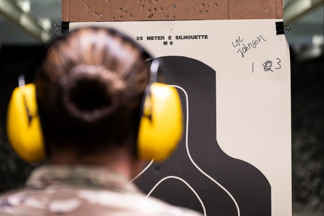 Soldier Scientists on-target during pistol range day