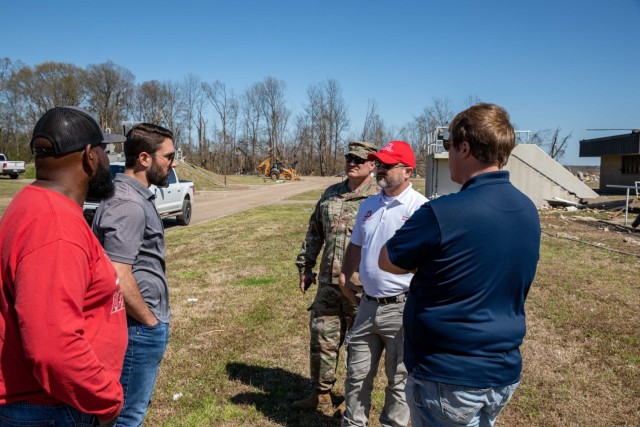 The Little Rock District Emergency Management Office traveled to Wynne, Arkansas in support of FEMA, to assess the wastewater treatment plant impacted by the severe weather that moved through the state on March 31, 2023.