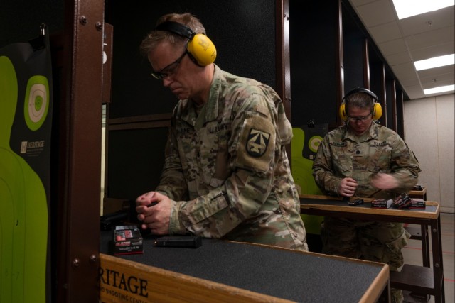 Soldier Scientists on-target during pistol range day