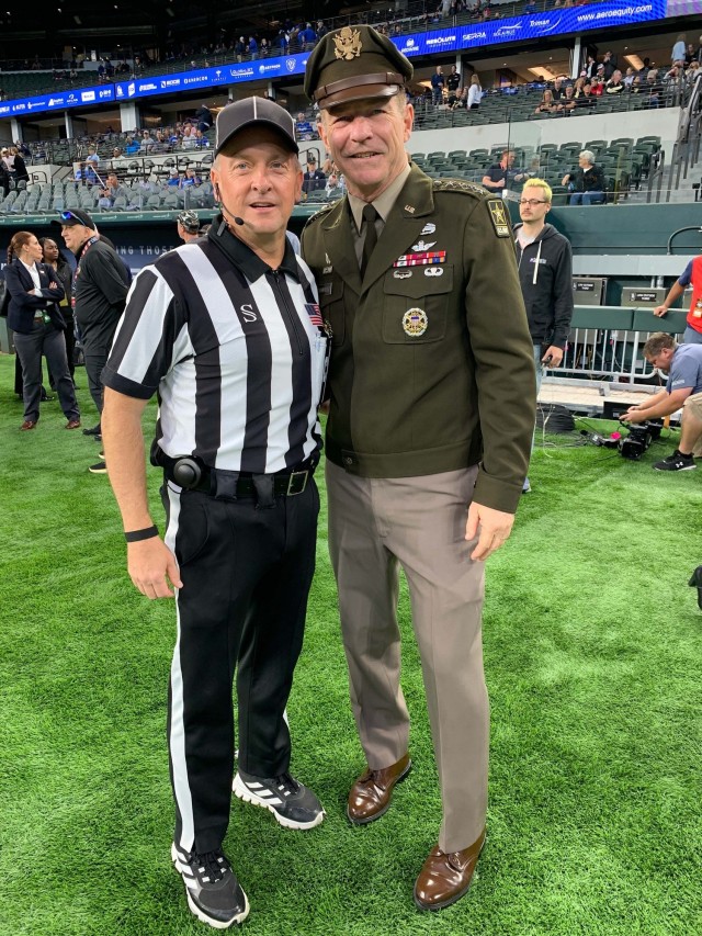 Army Colonel Enforces the Rules On and Off the Football Field