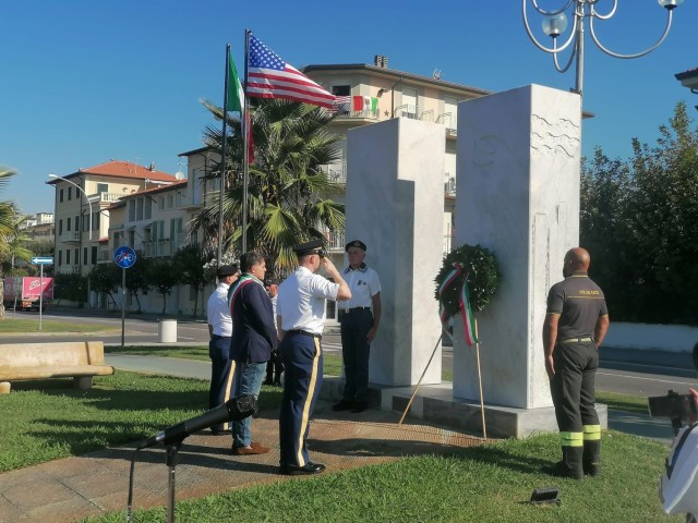 At Camp Darby in Pisa, the U.S. Army Garrison Italy fire department and military hosted a 9/11 ceremony on post. Soldiers also took part in a commemorative event at Pietrasanta, where local officials have an artistic memorial based on the Twin...