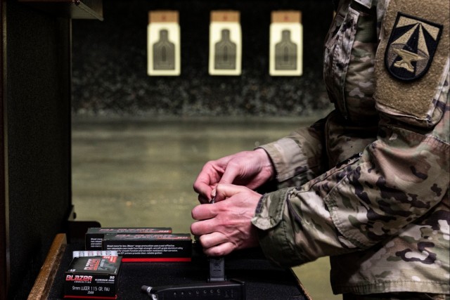 Soldier Scientists on-target during pistol range day