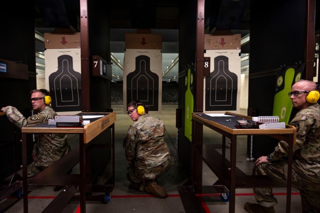 Soldier Scientists on-target during pistol range day