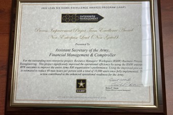 OASA FM&C’s Business Process Reengineering team earns LEAP award