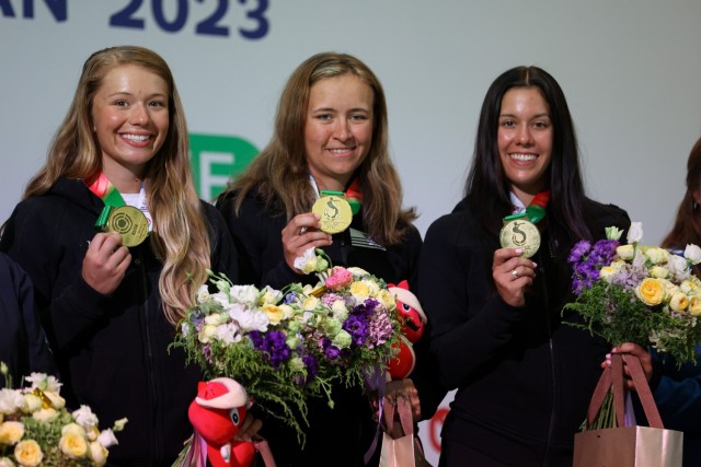 U.S. Women Win Gold & Set Skeet World Record in Baku, Team includes U.S. Army Soldier