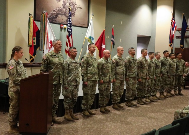 The 4th Inf. Div. Main Command Post Operation Detachment Demobilization and Award Ceremony