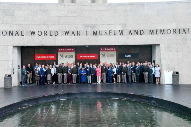 Community and military leaders from Kansas and Missouri gathered Sept. 22 at the National World War I Museum and Memorial in Kansas City for a Community Executive Forum.  The forum was centered around the concept of “Forging the Future through Community Collaboration,” and provided guests with the opportunities to realize mutual goals and objectives.