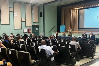 Trash cans and raccoons. Those were just two of the topics discussed during Fort Stewart’s Sept. 20 housing town hall meeting.
The housing town halls ar...