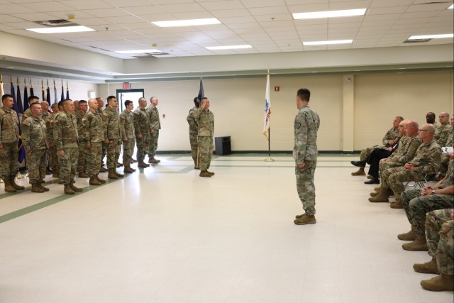 Task Force Echo transfer of authority ceremony 07