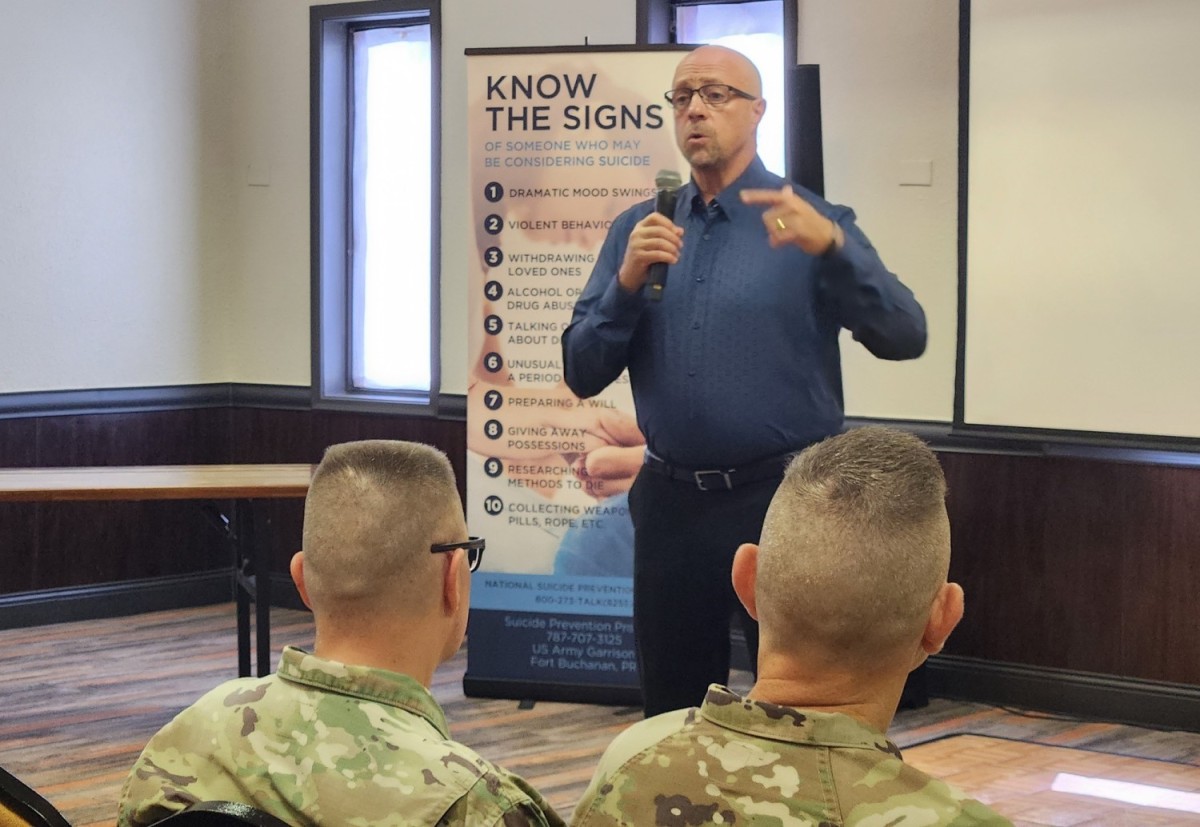 Fort Buchanan conducts Suicide Prevention Training Article The United States Army