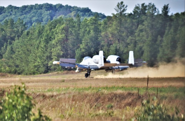 Air Force A-10s hold September 2023 training at Fort McCoy