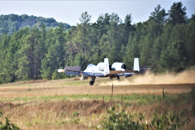 Air Force A-10s hold September 2023 training at Fort McCoy