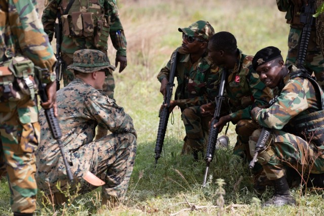 U.S. Army and Ghana Armed Forces conduct combat training during African Lion 2023